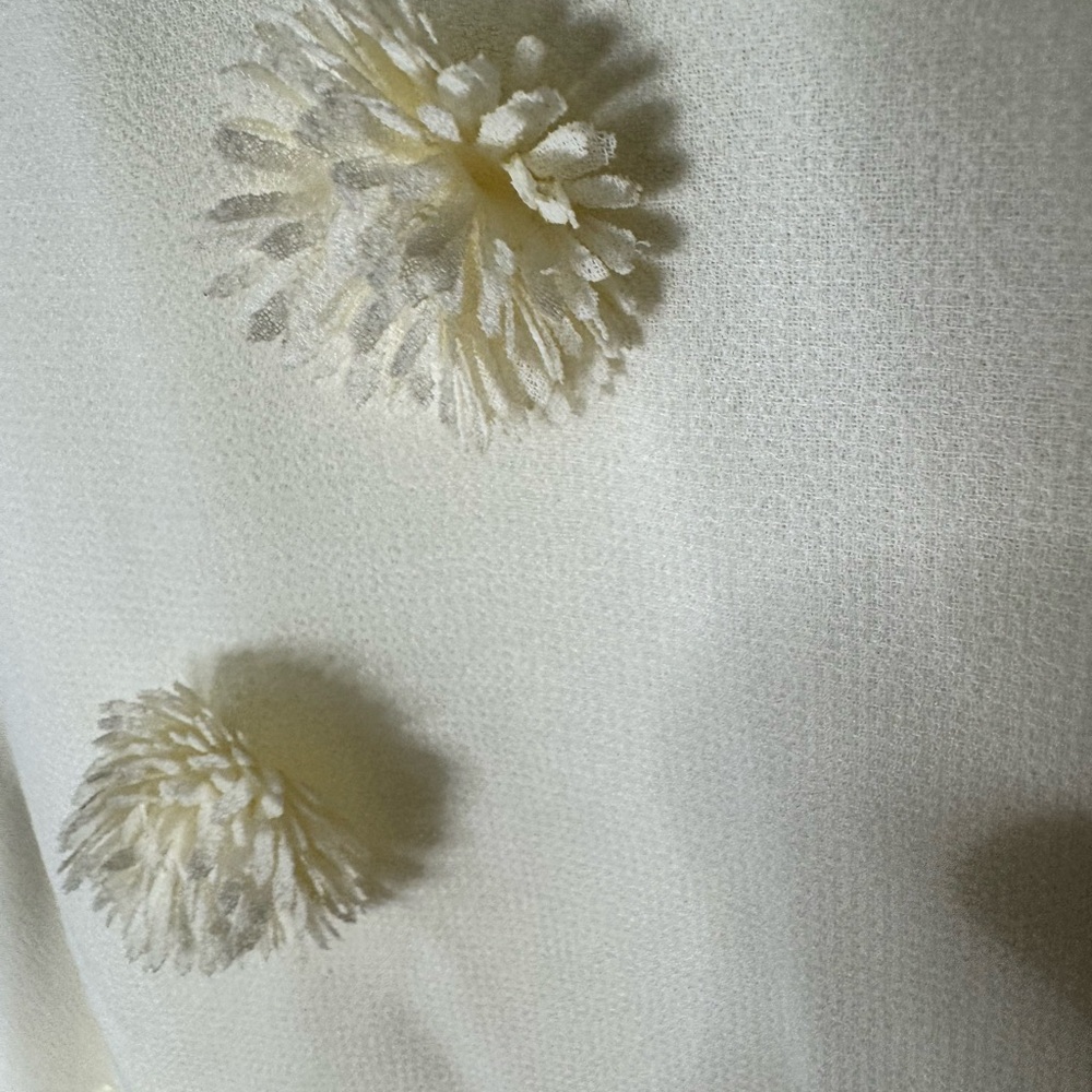 RSVP by TALBOTS Elegant Cream Sleeveless Top size L - Picture 6 of 8